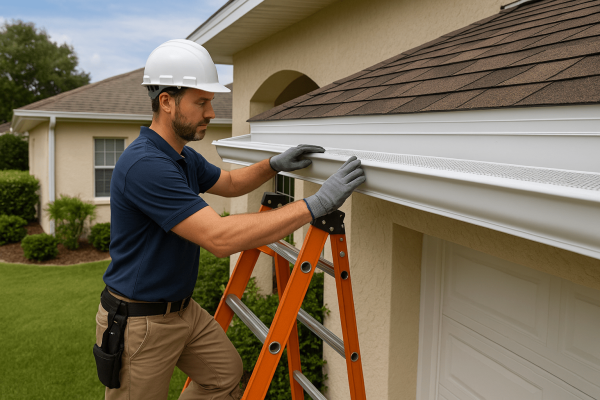 Larrys Gutters Expands Services to Leesburg FL Now Offering Seamless Gutter Installation Gutter Guard Installation Cleaning & Repairs