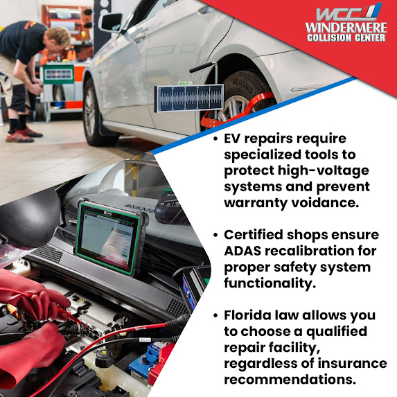 Windermere Collision Center Offers Certified Electric Vehicle Repairs in Florida