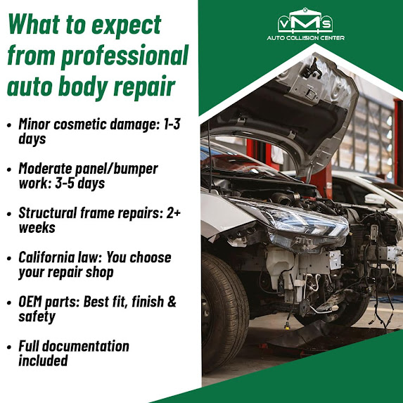 VMS Auto Collision Center Explains Frequently Faced Repair Concerns