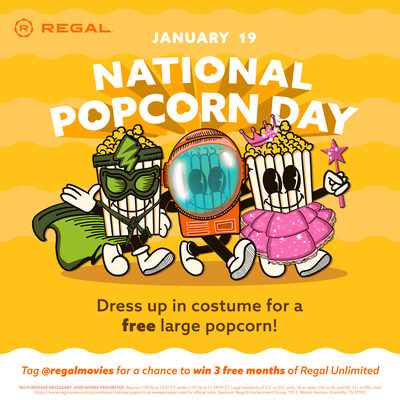 Celebrate the Year’s Biggest Moment in Pop(corn) Culture at Regal on January 19